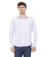 Baldinini Trend Men's Light Blue Cotton Shirt - 44 IT