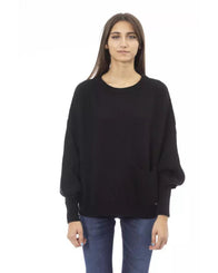 Baldinini Trend Women's Black Wool Sweater - L