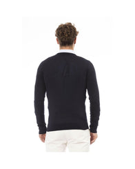 Baldinini Trend Men's Blue Modal Sweater - 48 IT