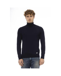 Baldinini Trend Men's Blue Wool Sweater - 48 IT