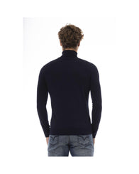 Baldinini Trend Men's Blue Wool Sweater - 52 IT
