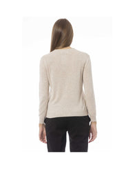 Baldinini Trend Women's Beige Polyamide Sweater - S