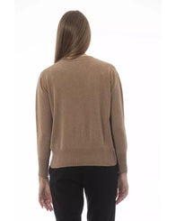 Baldinini Trend Women's Beige Wool Sweater - 42 IT