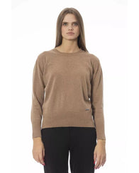 Baldinini Trend Women's Beige Wool Sweater - 44 IT