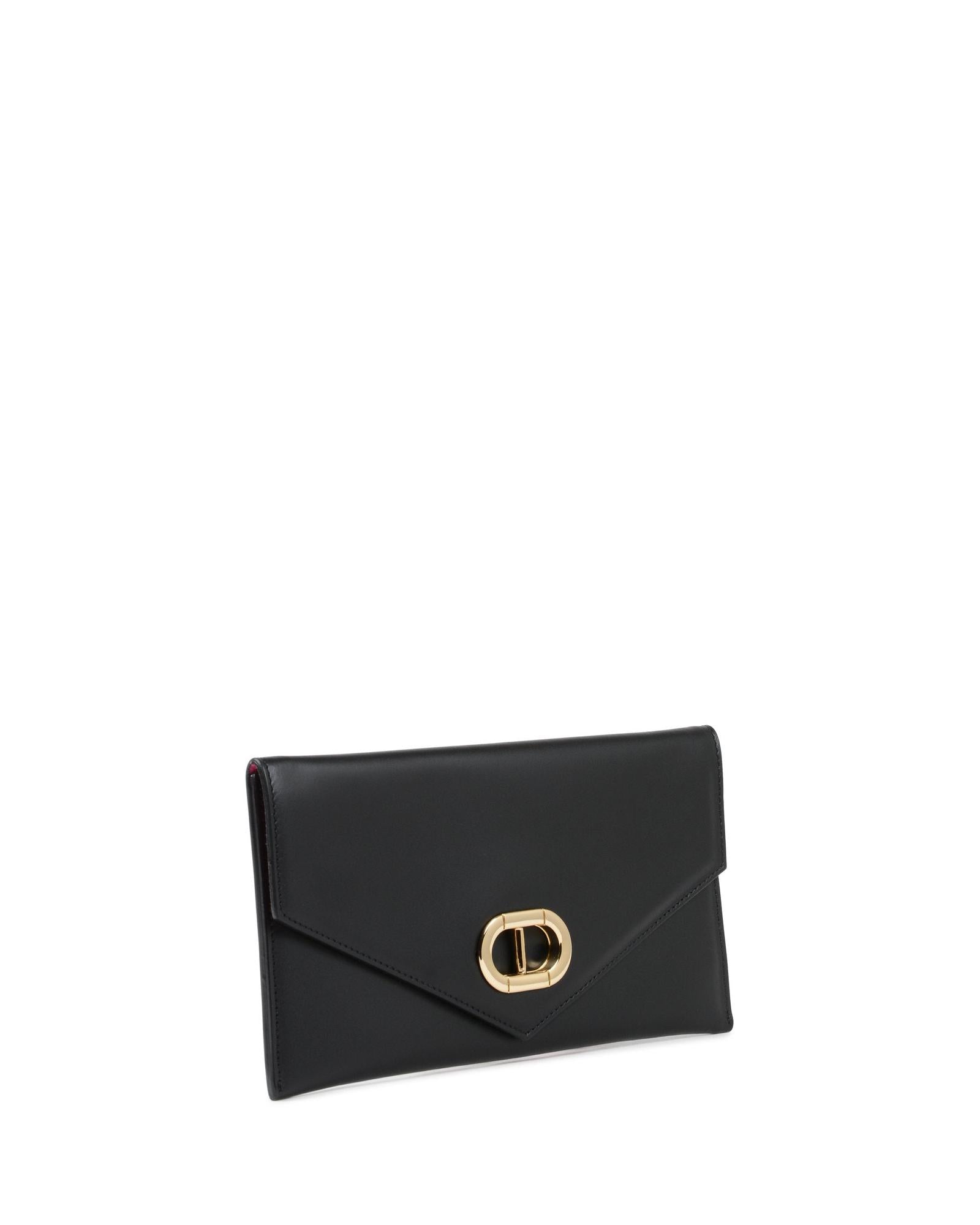 Leather Envelope Clutch - One Size