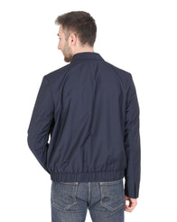 Hugo Boss Men's Blue Jacket with Zip Front in Dark blue - 48 EU