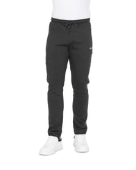 Hugo Boss Men's Black Cotton Blend Pants with Stretch in Black - M
