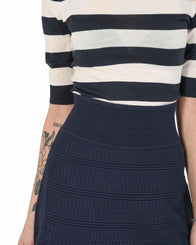 Hugo Boss Women's Viscose-Polyester Skirt in Blue - XS