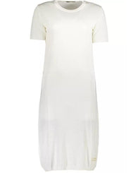 Cavalli Class Women's White Viscose Dress - L