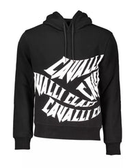Cavalli Class Men's Black Cotton Sweater - L