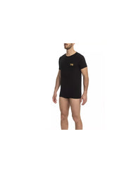 Cavalli Class Men's Black Cotton T-Shirt - XL