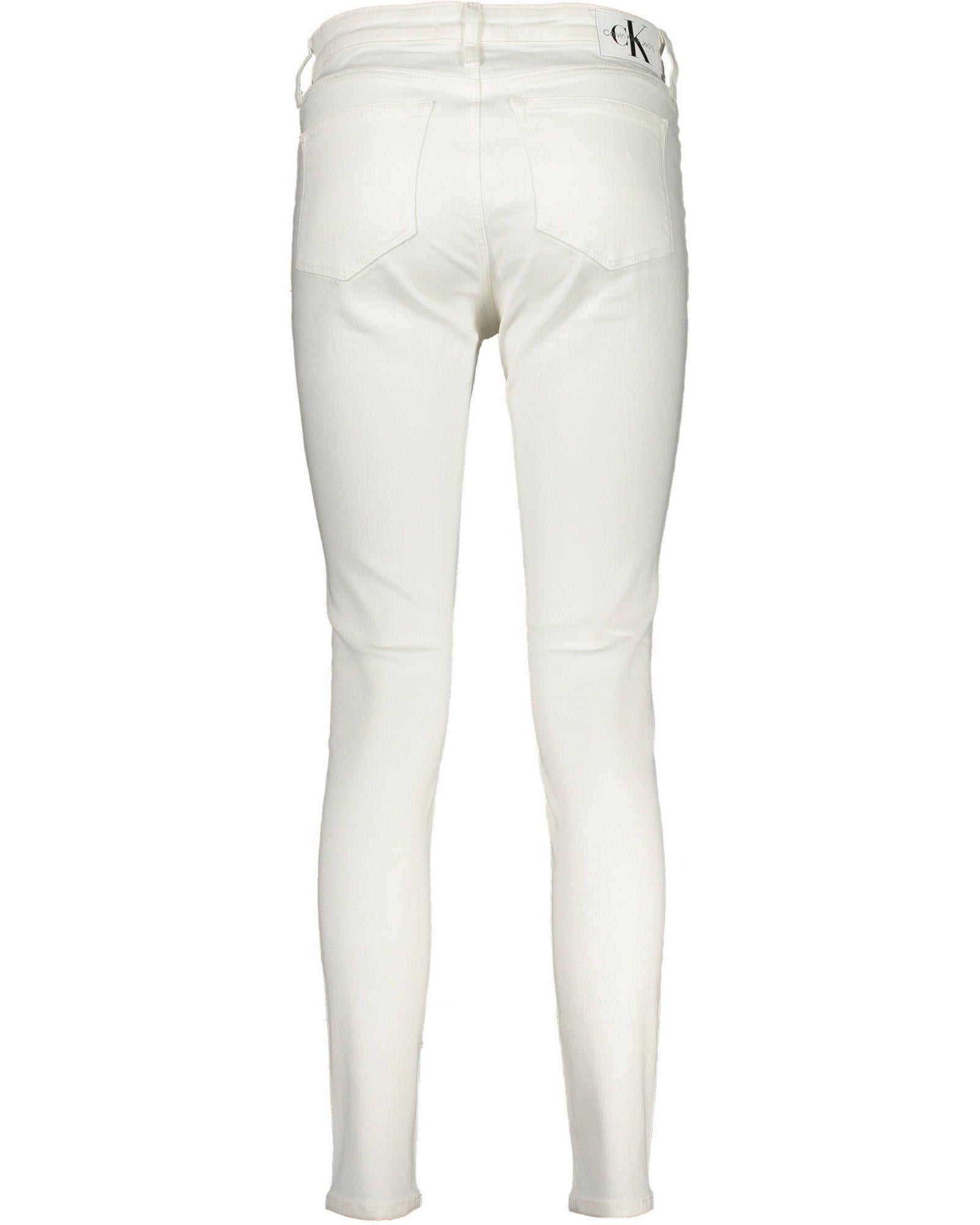 Calvin Klein Women's White Cotton Jeans & Pant - W29 US