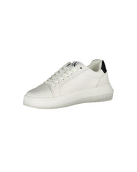 Calvin Klein Women's White Polyester Sneaker - 40 EU