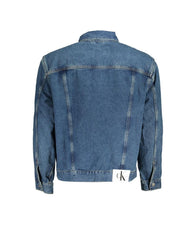 Calvin Klein Men's Blue Cotton Jacket - L