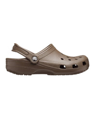 Crocs Lightweight Slip-On Clogs with Customizable Charm Options in Chocolate - 9 US