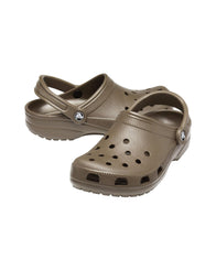 Crocs Lightweight Slip-On Clogs with Customizable Charm Options in Chocolate - 9 US