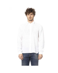 Distretto12 Men's White Linen Shirt - L