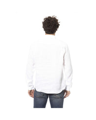 Distretto12 Men's White Linen Shirt - L