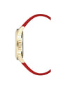 Gold Rhine Stone Fashion Watch with Pin Buckle One Size Women