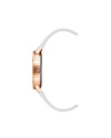 Rose Gold Analog Fashion Watch with Rhinestone Facing One Size Women