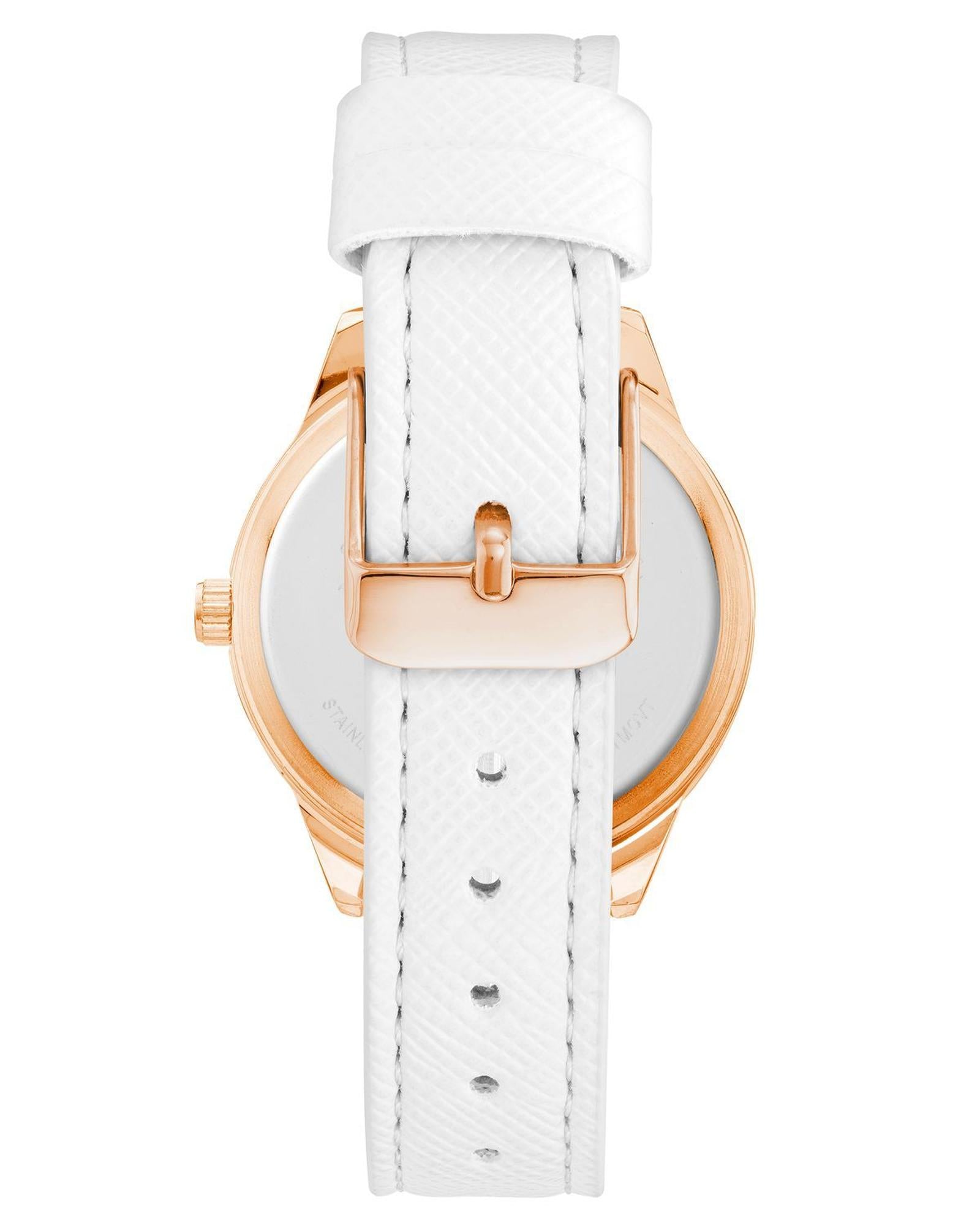 Rose Gold Analog Quartz Fashion Watch with Rhine Stone Facing One Size Women