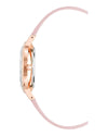 Rose Gold Fashion Quartz Watch with Leatherette Wristband One Size Women