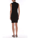 Love Moschino Sleeveless Cotton Dress with Bead and Rhinestone Edge Appliques 40 IT Women