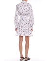 Love Moschino White Cotton Dress with Red Details 44 IT Women