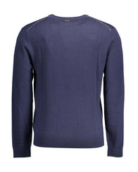 Napapijri Men's Blue Wool Shirt - M