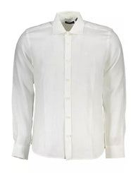 North Sails Men's White Linen Shirt - M