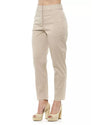 High Waist Trousers with Pockets and Zipper Closure 42 IT Women