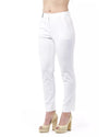 High Waist Slim Fit Trousers with Front and Back Pockets and Zip Closure 46 IT Women