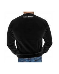 Plein Sport Men's Black Cotton Sweater - XL