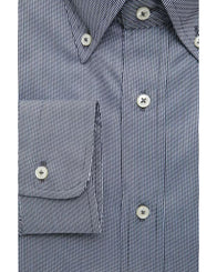 Robert Friedman Men's Blue Cotton Shirt - M