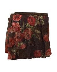 Authentic Dolce & Gabbana Floral Print Nylon Micro Mesh Stockings M Women
