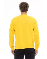 Sergio Tacchini Men's Yellow Cotton Sweater - 4XL