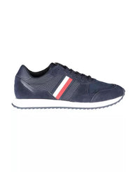 Tommy Hilfiger Men's Blue Polyester Sneaker - 45 EU