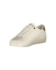 Tommy Hilfiger Men's White Polyester Sneaker - 43 EU