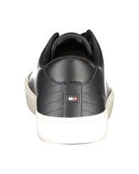 Tommy Hilfiger Men's Black Polyester Sneaker - 40 EU