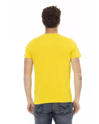 Short Sleeve T-shirt with Round Neck - Front Print L Men
