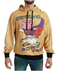 Dolce & Gabbana Men's Gold Pig of the Year Hooded Sweater - 46 IT