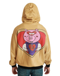Dolce & Gabbana Men's Gold Pig of the Year Hooded Sweater - 46 IT