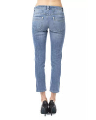 Ungaro Fever Women's Light Blue Cotton Jeans & Pant - W31 US