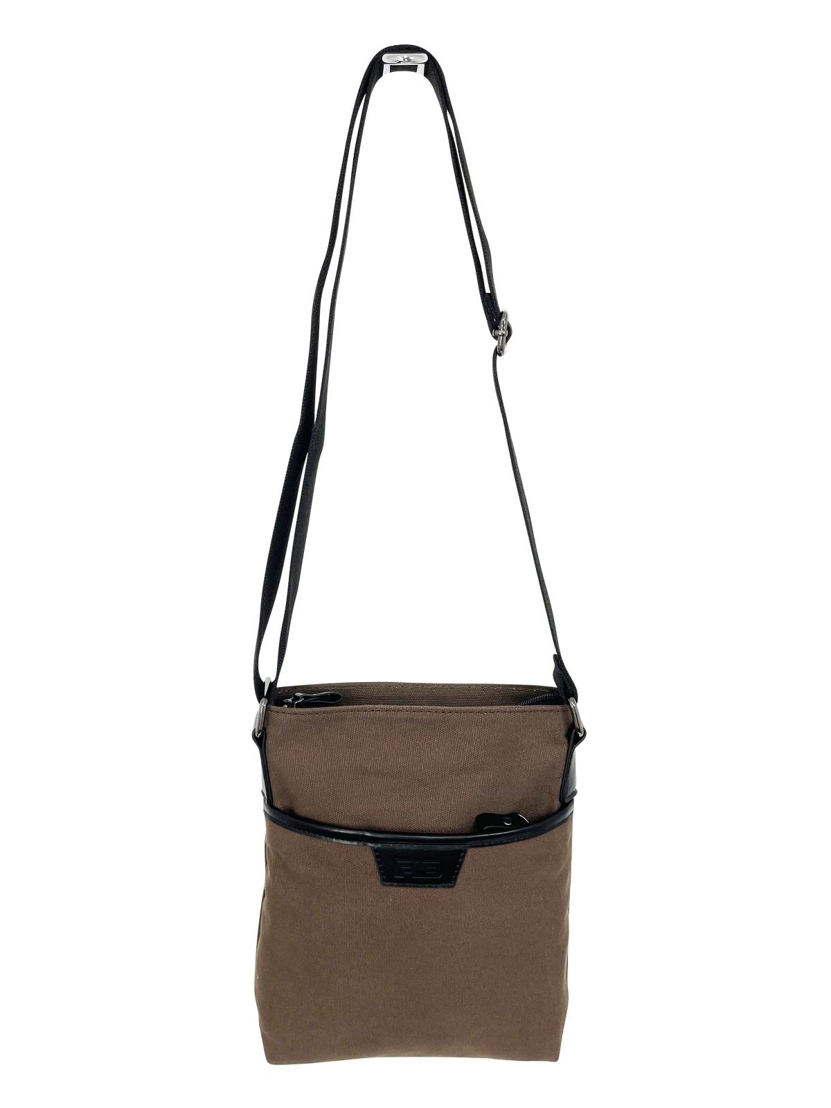 FIB Byron Canvas Sling Bag Shoulder Travel - Brown