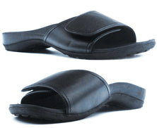 Axign Orthotic Slides Slip On Thongs Slippers Flip Flops - Black - EUR 43 (Mens UK10/Ladies US12)