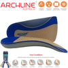 ARCHLINE 3/4 Slim Orthotics Plantar Fasciitis Insoles Balance Support Relief - EUR 46