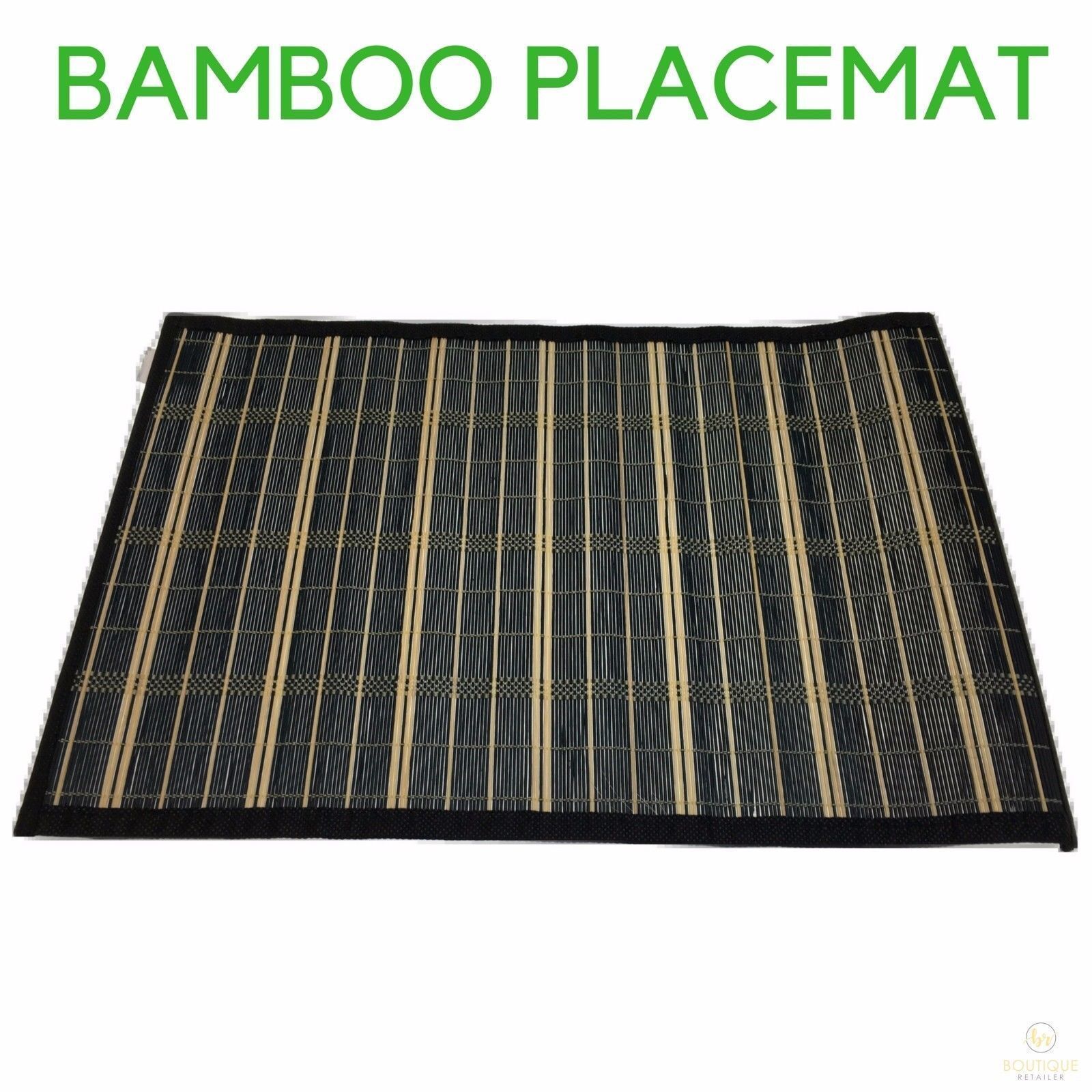 BAMBOO PLACEMAT Dinner Table Decor Party Natural Party 45x30cm Place Mat