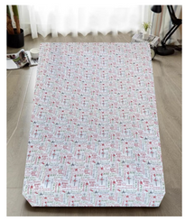 Queen Luxury 100% Cotton Flannelette Fitted Bed Sheet Xmas Flannel - Christmas