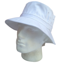 Dents 100% Organic Eco-Friendly Cotton Bucket Hat Cap Festival Beach -  White - 61cm