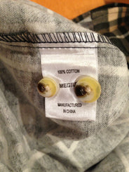 Mens Long Sleeve Flannelette Shirt 100% Cotton Flannel - Burgundy Check - XXL